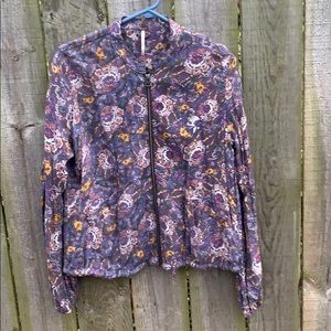 Free people bomber jacket. Lightweight.